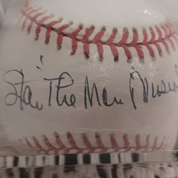 Stan Musial Hall Of Famer St. Louis Cardinal Signed Rawlings Baseball - Picture 4 of 4